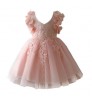 Children's princess dress tutu skirt girls summer gray pink new style dress for baby girl baby lace dresses