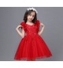 Children's princess dress tutu skirt girls summer gray pink new style dress for baby girl baby lace dresses