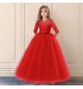 6-14 Years Flower Lace Dress Girls Clothes Princess Party Pageant Long Gown Kids Dresses for Girls Wedding Evening Clothing