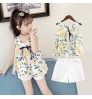 Skirt shorts suit printing new girl princess skirt children's clothing children's skirt dress girl kids clothing sets