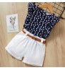 New Style Brand Kids Girls Clothing Sets Summer Baby Girls Clothes short Sleeve T-Shirt Pant Dress 2Pcs Children Clothes Suits