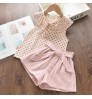 New Style Brand Kids Girls Clothing Sets Summer Baby Girls Clothes short Sleeve T-Shirt Pant Dress 2Pcs Children Clothes Suits