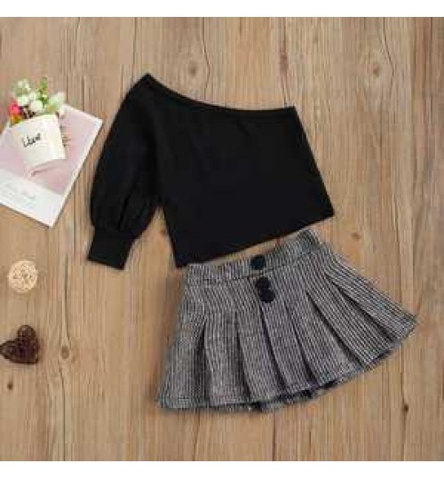 family matching outfits two piece fashion new style clothes kids party dresses children's clothing kids dress baby girl clothes