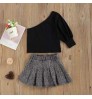 family matching outfits two piece fashion new style clothes kids party dresses children's clothing kids dress baby girl clothes