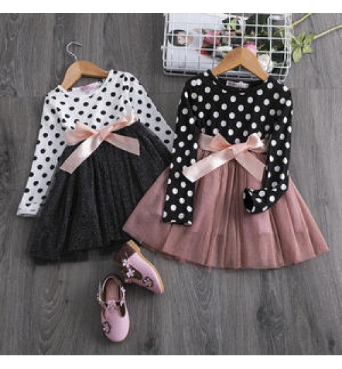 New Arrival Latest Design Baby Girl Dress Spring Fall Kids Dresses Casual Princess Dress Baby Girl Clothing