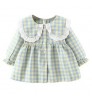 Children's Clothing Girls Dress Children's Plaid Doll Collar Princess Dress Shirt Children's Autumn Dress Spring and Autumn Full