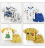 Children's short-sleeved suit cotton summer new baby summer clothes T-shirt clothes boys girls shorts clothing kids clothing