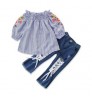 Bulk wholesale baby girls clothing set fashion kid clothing hot sale