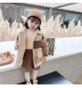 Plaid Winter Children Fall Clothing Girls Long Sleeve Coats Jacket Kids Girl's Plush Warm Jacket
