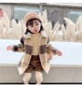 Plaid Winter Children Fall Clothing Girls Long Sleeve Coats Jacket Kids Girl's Plush Warm Jacket