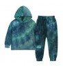 2022 New Autumn winter Girl's Sets Tie-dye Long Sleeve Hoodie Trousers Girls' Clothing Sets Children's Set
