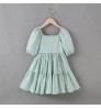 Casual Girl's Dress Summer Boutique Clothing Cute Solid Spandex Cotton Print Kids Girls Clothes 2-10 Years Twirl Girls' Dresses