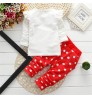 Baby girl boutique clothing sets children cartoon dot long sleeve kids wear bangladesh girls for kids clothes A426