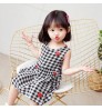 2022 Lovely Printed Wholesale Sleeveless 90-150 Kids Girls Little Girl Teens Summer Silk Dresses Children's Clothing