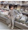 Wholesale Children Clothes Fall Kids Tracksuits Solid Casual Girls Clothing Sets Jogger Unisex Kids Sweatsuits Girls