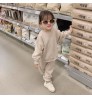 Wholesale Children Clothes Fall Kids Tracksuits Solid Casual Girls Clothing Sets Jogger Unisex Kids Sweatsuits Girls