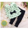Girls' Clothing Sets Fall Spring Two Piece Outfits Dress Pants Cute Baby Girl Clothes Dot Printing Kids Casual Wear