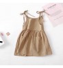 baby body Wholesale Kids Summer Clothing 2-6 Years Girls' Dresses, 4 Colors white baby Sling frocks Linen Cotton baby dresses