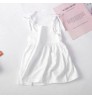 baby body Wholesale Kids Summer Clothing 2-6 Years Girls' Dresses, 4 Colors white baby Sling frocks Linen Cotton baby dresses