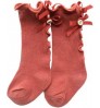 2022 Hotsale Cotton Bow socks Newborn Baby Girls Knee High Socks Ruffled Toddler Long Socks