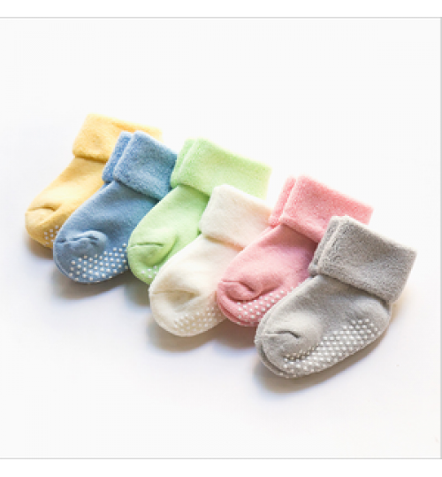 Baby socks anti slip baby knee high crawling socks
