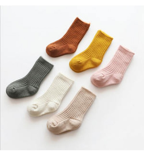 soft thick warm baby thermal socks wool children newborn toddler rib crew socks