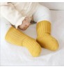 soft thick warm baby thermal socks wool children newborn toddler rib crew socks