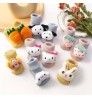 HY-686 Fast dispatch New Design Newborn Baby Doll Socks Double Plain Needle Cartoon Animals Cute Socks for Kid