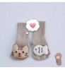 HY-686 Fast dispatch New Design Newborn Baby Doll Socks Double Plain Needle Cartoon Animals Cute Socks for Kid