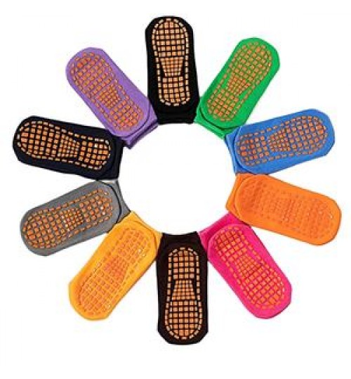 Baby Ankle Grip Socks Non Slip/Anti Skid Trampoline Crew Socks for Boys Girls Toddlers Kids