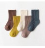 Solid Colors Hot Selling Custom Logo Socks Autumn Winter Kids Warm Socks Toddler Baby Socks Wholesale