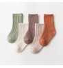 Solid Colors Hot Selling Custom Logo Socks Autumn Winter Kids Warm Socks Toddler Baby Socks Wholesale