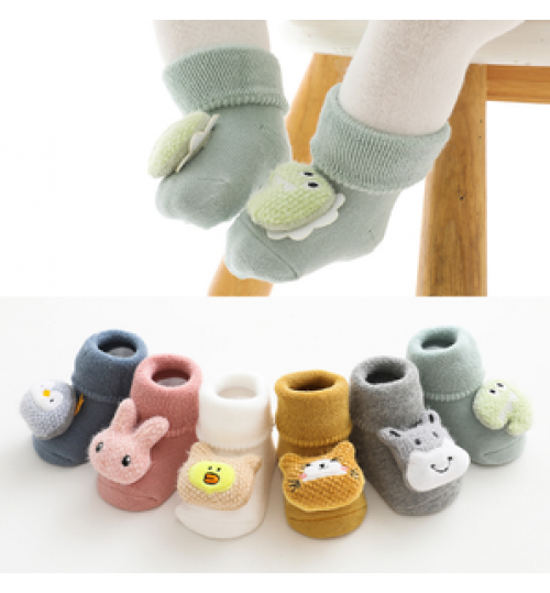Wholesale Toddlers Shoes Girl Boy Baby Sock Knit Cute Floor Baby Socks Custom Anti Slip New Born Organic Cotton Dress Kids OEM