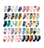 New 40 Custom Designs 5 Pack Baby Socks Anti Slip Kids Socks(Old) Ankle Boys Girls Soft Cotton Cartoon Cute Baby Socks Set