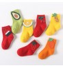 Cute Fruit Spring Baby Socks Cute Boy Girl Tube Anti Slip Baby Socks Cotton