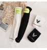 Spring and summer new fashion quick dry sporty socks children's mid tube socks AD letter children socks