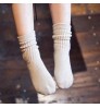 Winter Candy Color Stripe Organic Cotton Socks Kids Children Cute Tube Crew Socks