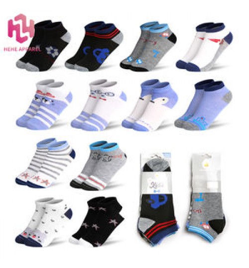 Wholesale Cheap Children Kids Young Boys Girls Polyester Cotton Socks Custom Band Packing