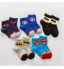 Stocked Kids Cartoon Marvel Socks Boy Combed Cotton USA Hero Crew Socks for Baby Children