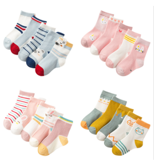 Wholesale custom high quality children cotton socks cartoon sports socks