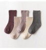 boutique boys girls children kids socks 5 colors per pack candy colorful colors plain cotton crew kids slouch socks