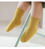 boutique boys girls children kids socks 5 colors per pack candy colorful colors plain cotton crew kids slouch socks