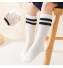 Popular Summer Children Socks Solid Color Parallel Bars College Style Girls Calf Socks