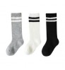 Popular Summer Children Socks Solid Color Parallel Bars College Style Girls Calf Socks