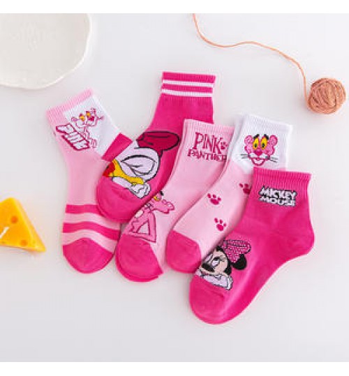 Wholesale Custom Design Children Cute Kids Socks Colorful Cotton Girl School Teen Boy Socks Jacquard Mouse Kid Cartoon Crew Sock