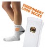 High Quality Sport Embroidery Custom Design Logo Socks With Packaging Wholesale Women Men Custom Knit Cotton Sock
