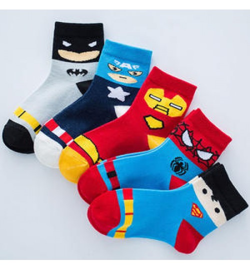 Wholesale 5pairs/lot Children Cute Cartoon Socks Kids 2-12Years Lovely Anime Socks