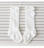 3073 Newborn Baby Girl Socks New Kids Bow Knee High Socks Toddler Soft Cotton Summer Bowknot Hollow Out Children Princess Socks