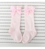 3073 Newborn Baby Girl Socks New Kids Bow Knee High Socks Toddler Soft Cotton Summer Bowknot Hollow Out Children Princess Socks