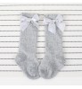 3073 Newborn Baby Girl Socks New Kids Bow Knee High Socks Toddler Soft Cotton Summer Bowknot Hollow Out Children Princess Socks